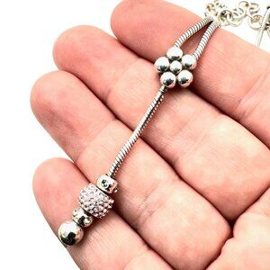 Brighton Womens Necklace Removeable Charms Pendant Silver 16 - 18 Inch
